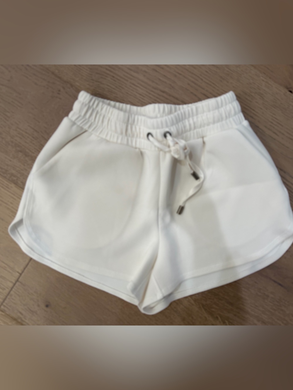 Altar'd State Off-White Drawstring Athletic Shorts